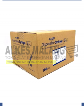 OneMed Syringe 3cc ml With Needle alkes malang